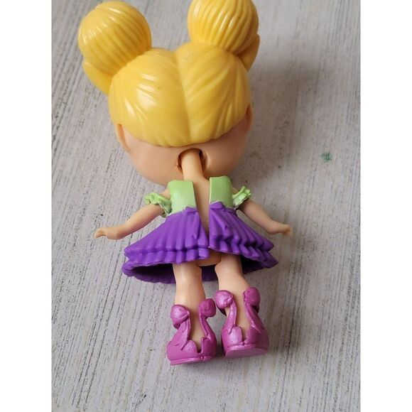 Poseable mini ballerina Girl doll blonde pigtail toy figure tutu - Picture 4 of 5